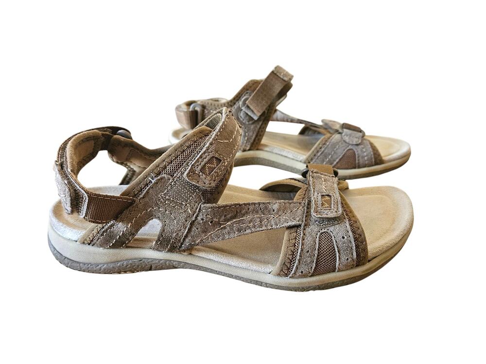 EUC Earth Spirit Women's 8.5 Brown Sport Hiking Comfort Sandals Hook Loop